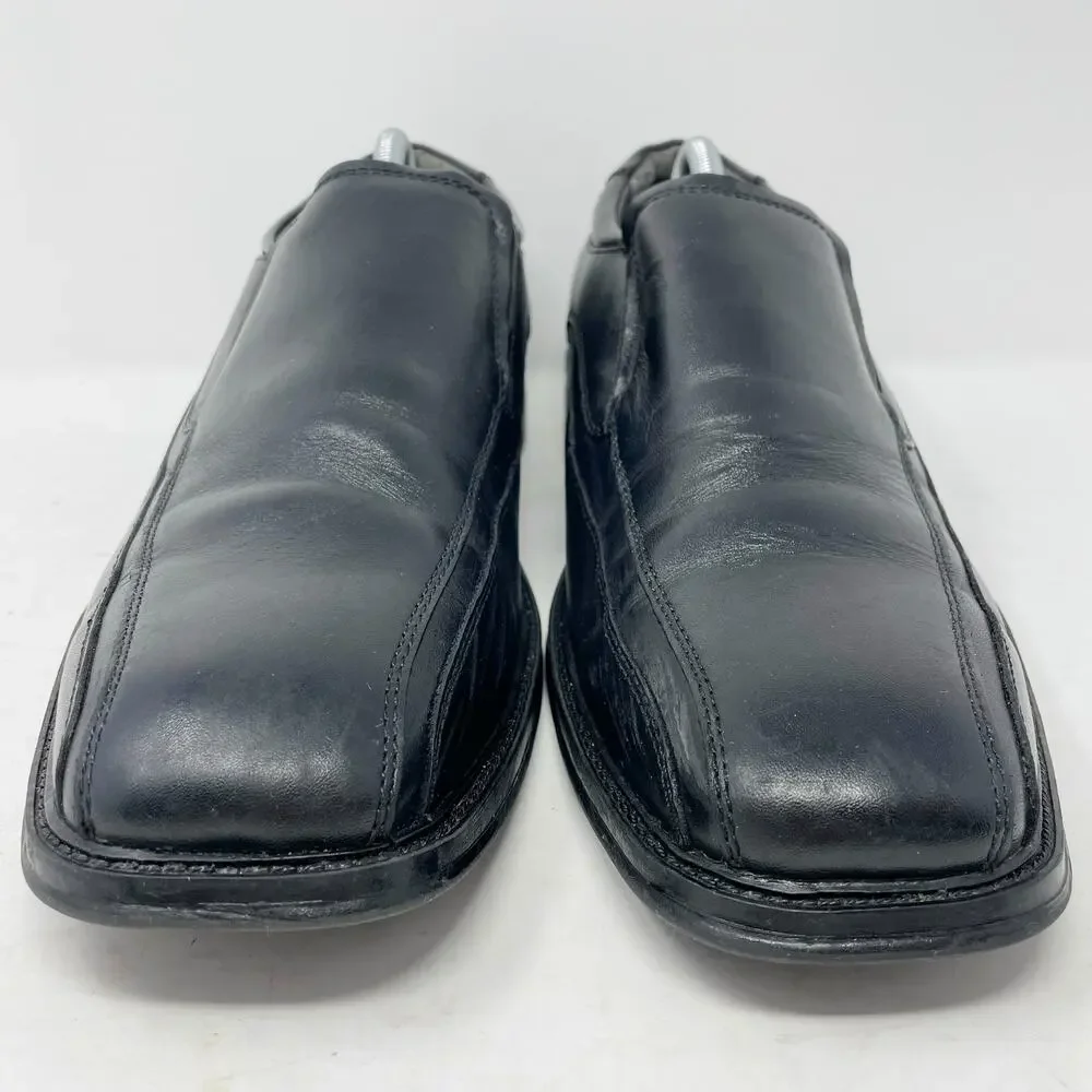 Dockers Black Leather Slip On Loafers Mens Size 11